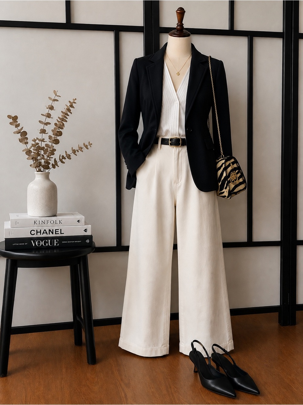 White House Black Market Fitted Black Blazer Jacket – Size 0